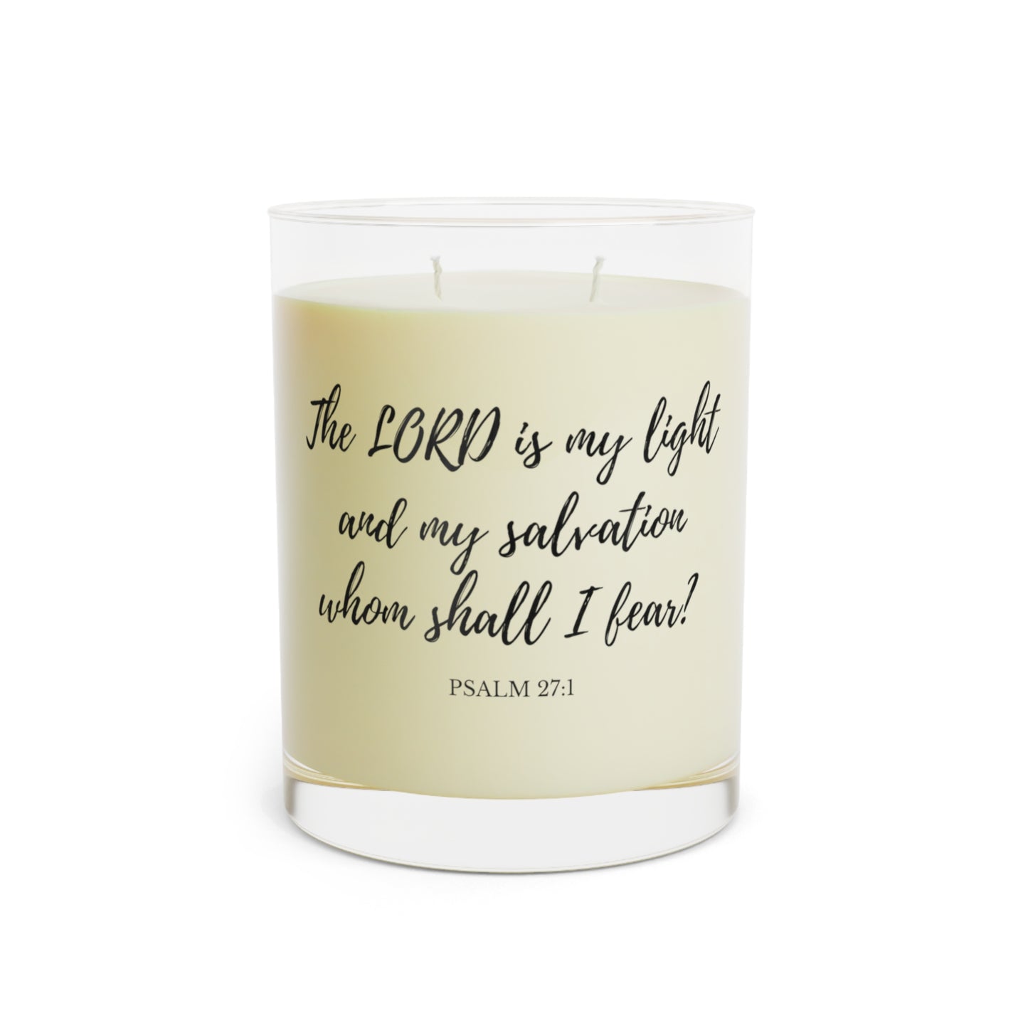 "The Lord is my Light" 11oz Glass Scented Candle