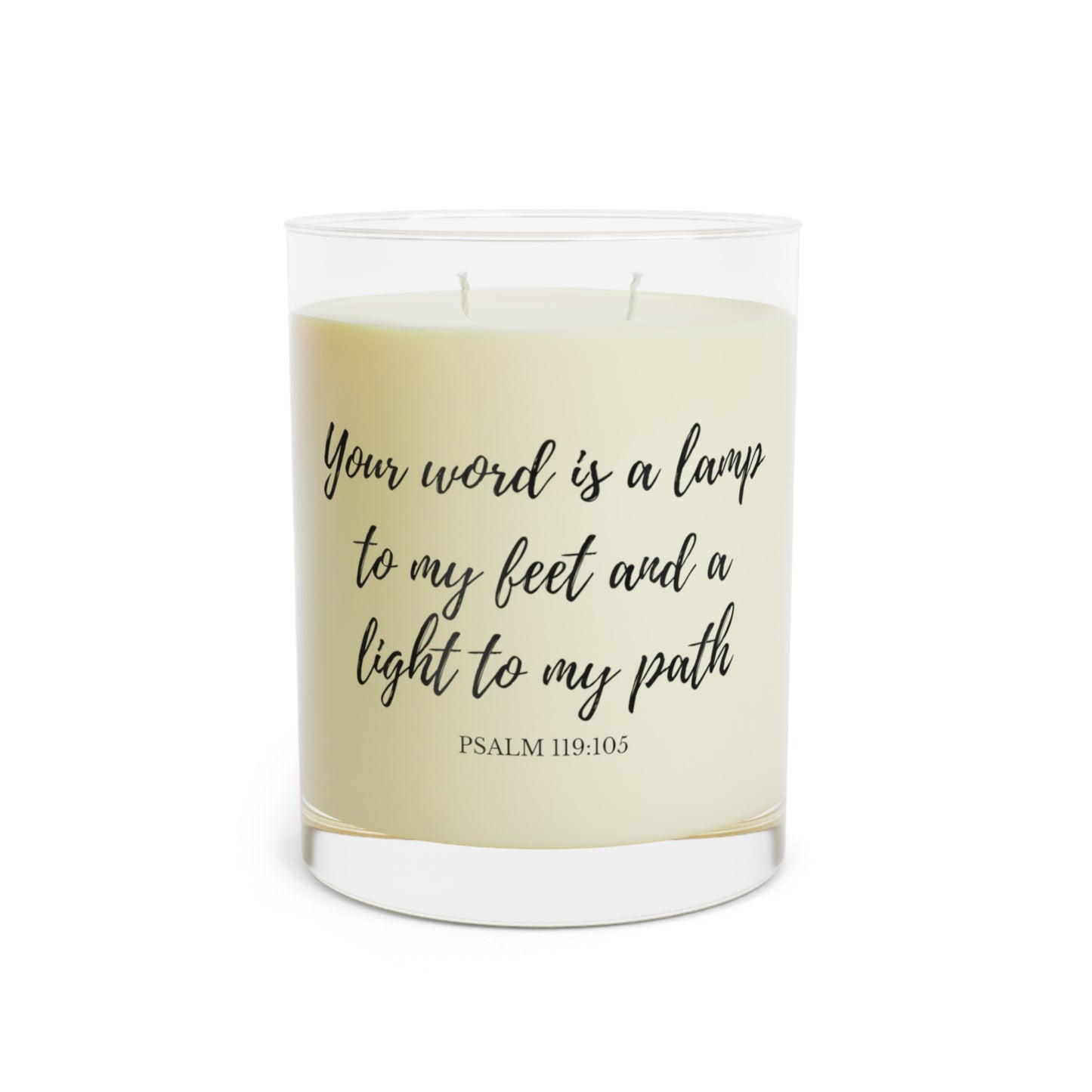 "Your Word is a Lamp" 11oz Glass Scented Candle