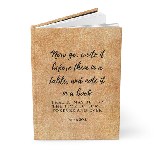 Christian Hardcover Journal — Isaiah 30:8 "Note it in a Book"