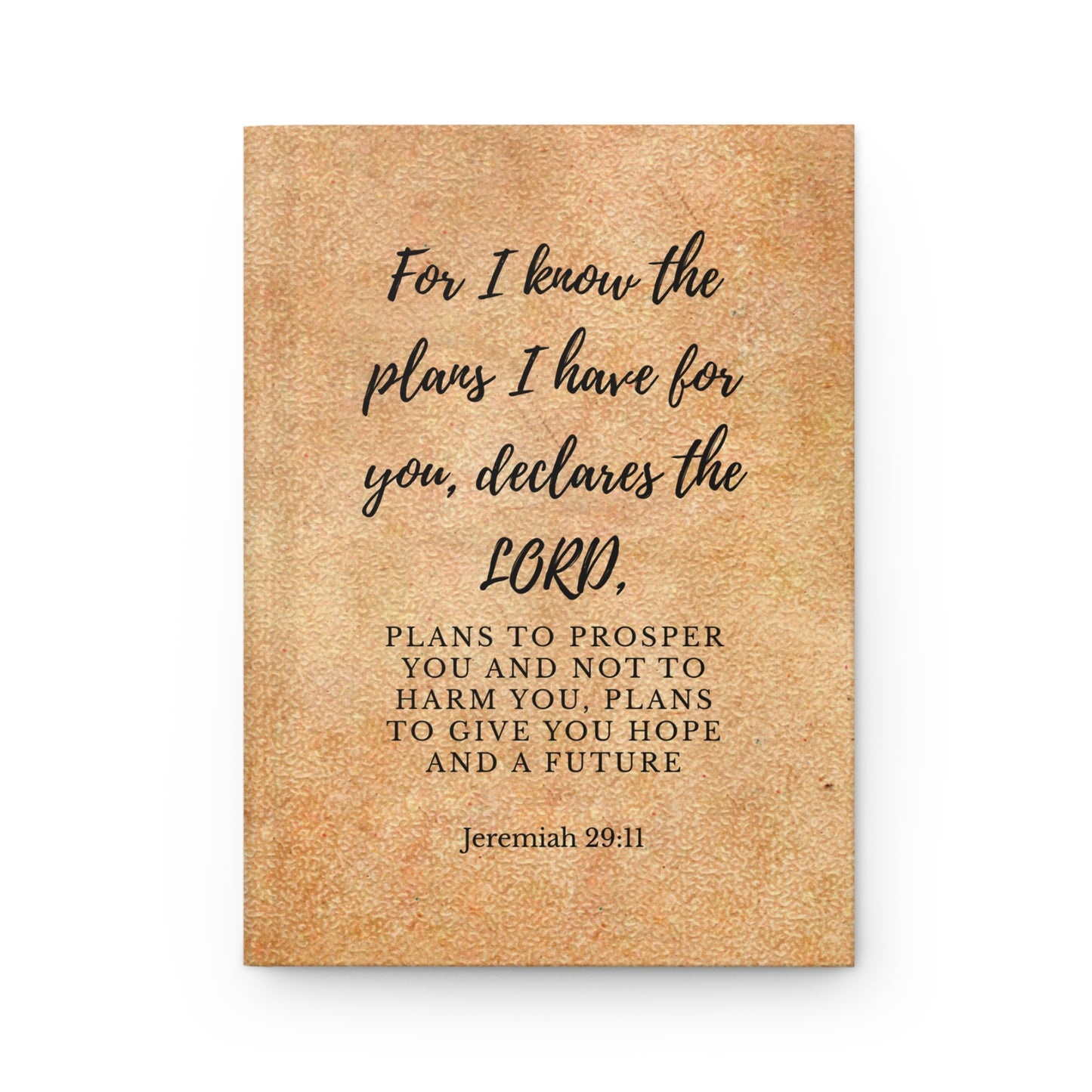 God's Plan Hardcover Journal — Jeremiah 29:11