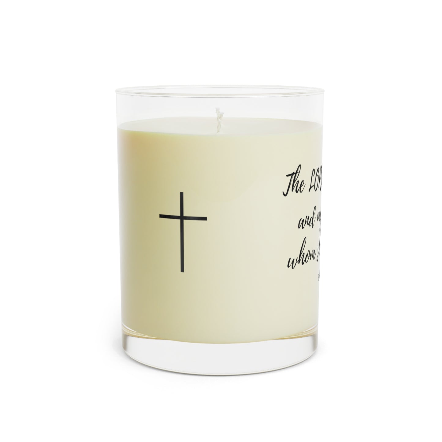 "The Lord is my Light" 11oz Glass Scented Candle