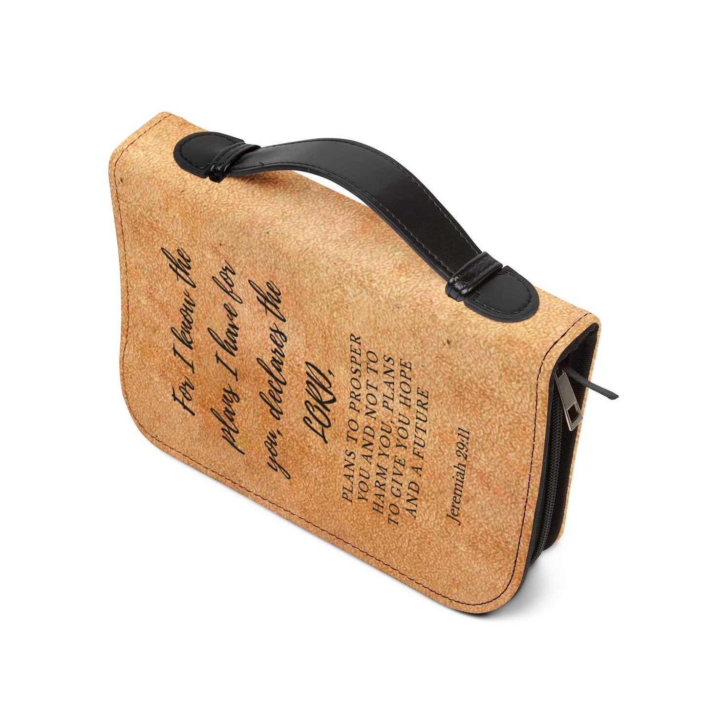 God's Plans Zippered Bible Cover (Jeremiah 29:11)