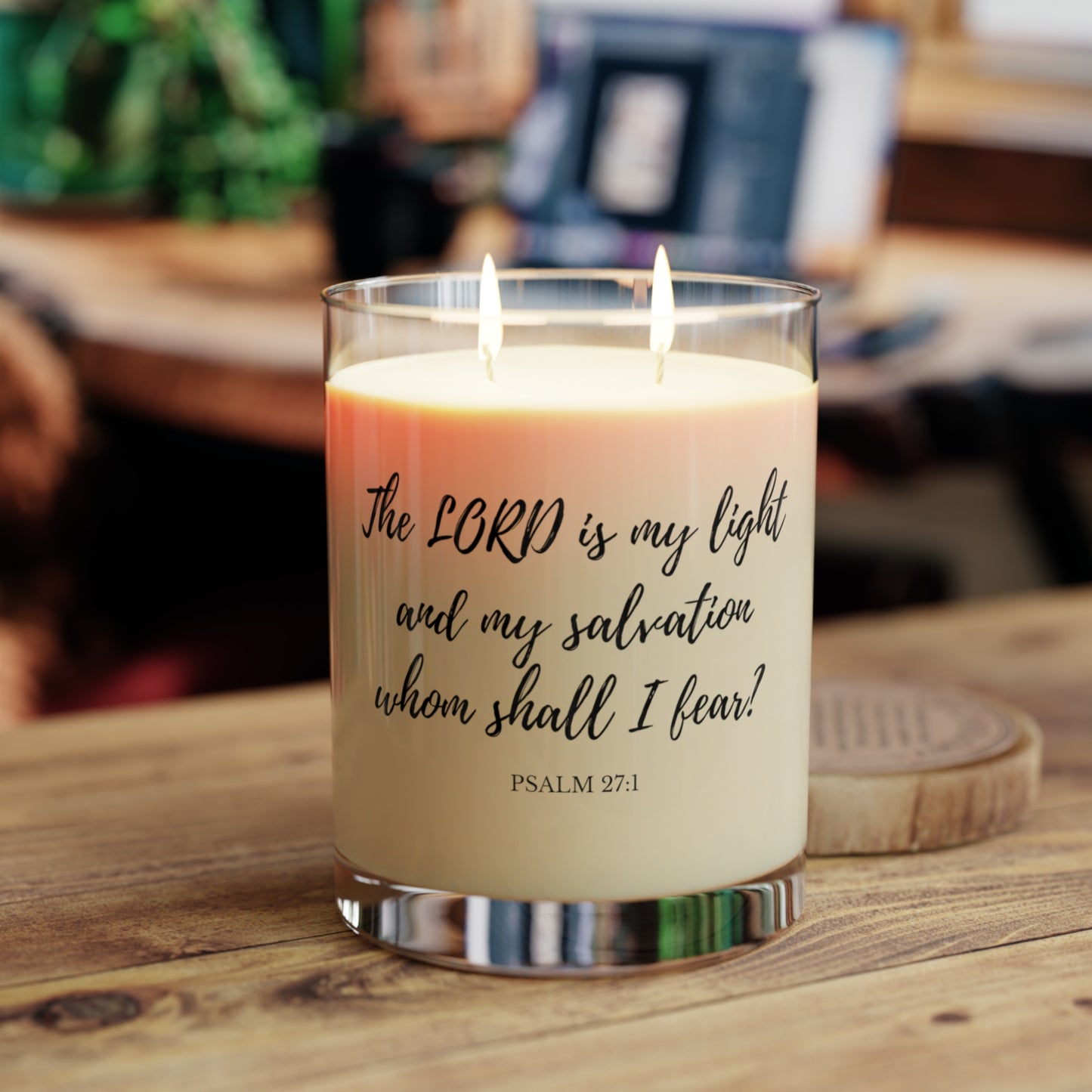 "The Lord is my Light" 11oz Glass Scented Candle
