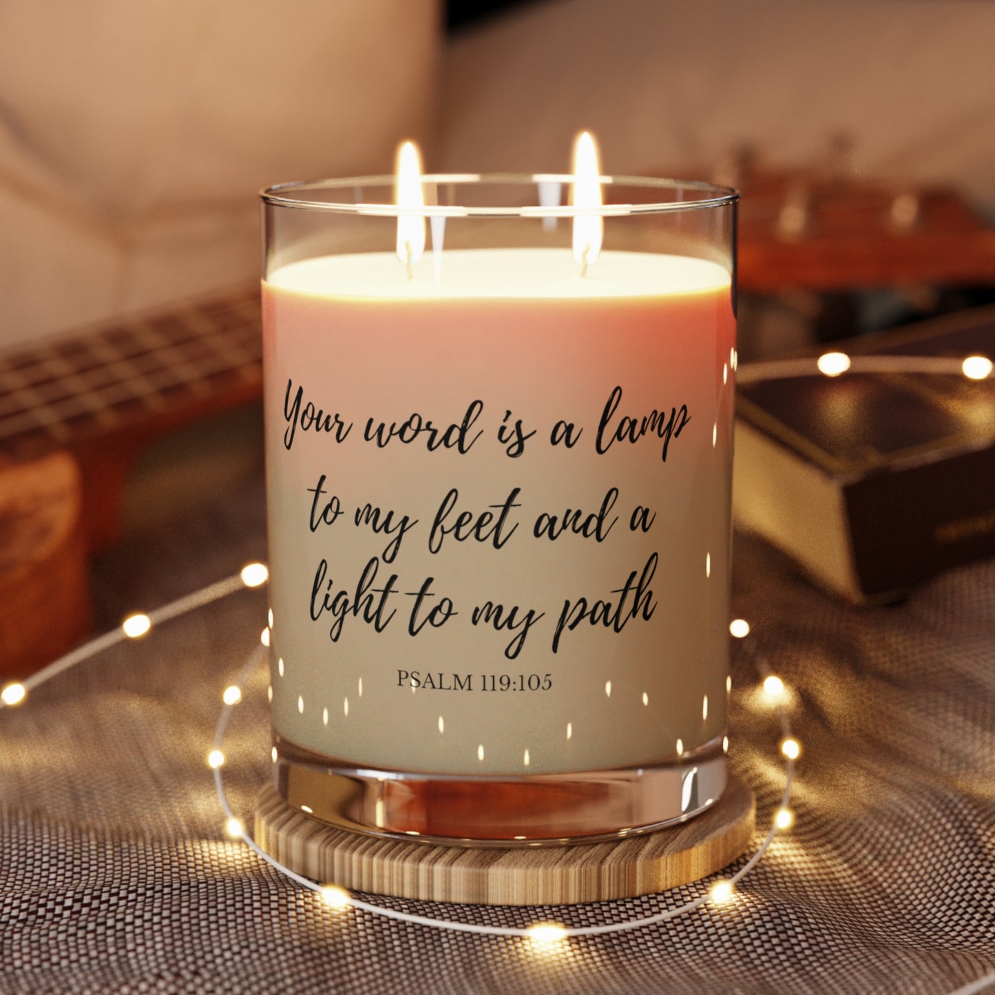 "Your Word is a Lamp" 11oz Glass Scented Candle
