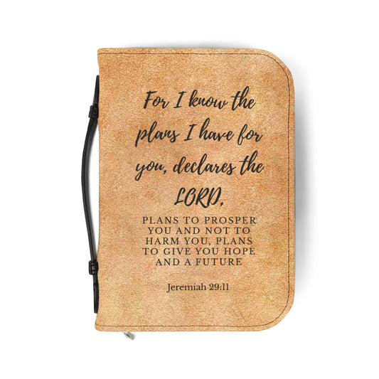 God's Plans Zippered Bible Cover (Jeremiah 29:11)