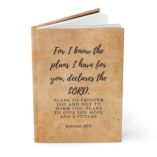 God's Plan Hardcover Journal — Jeremiah 29:11