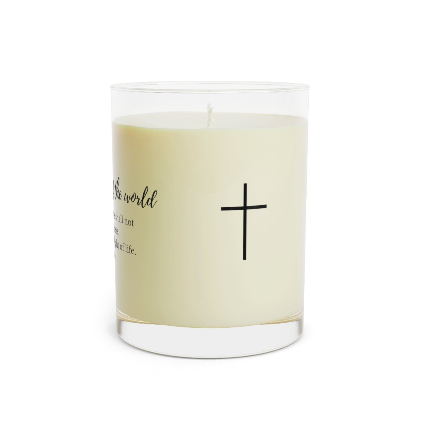"I Am the Light of the World" 11oz Glass Scented Candle